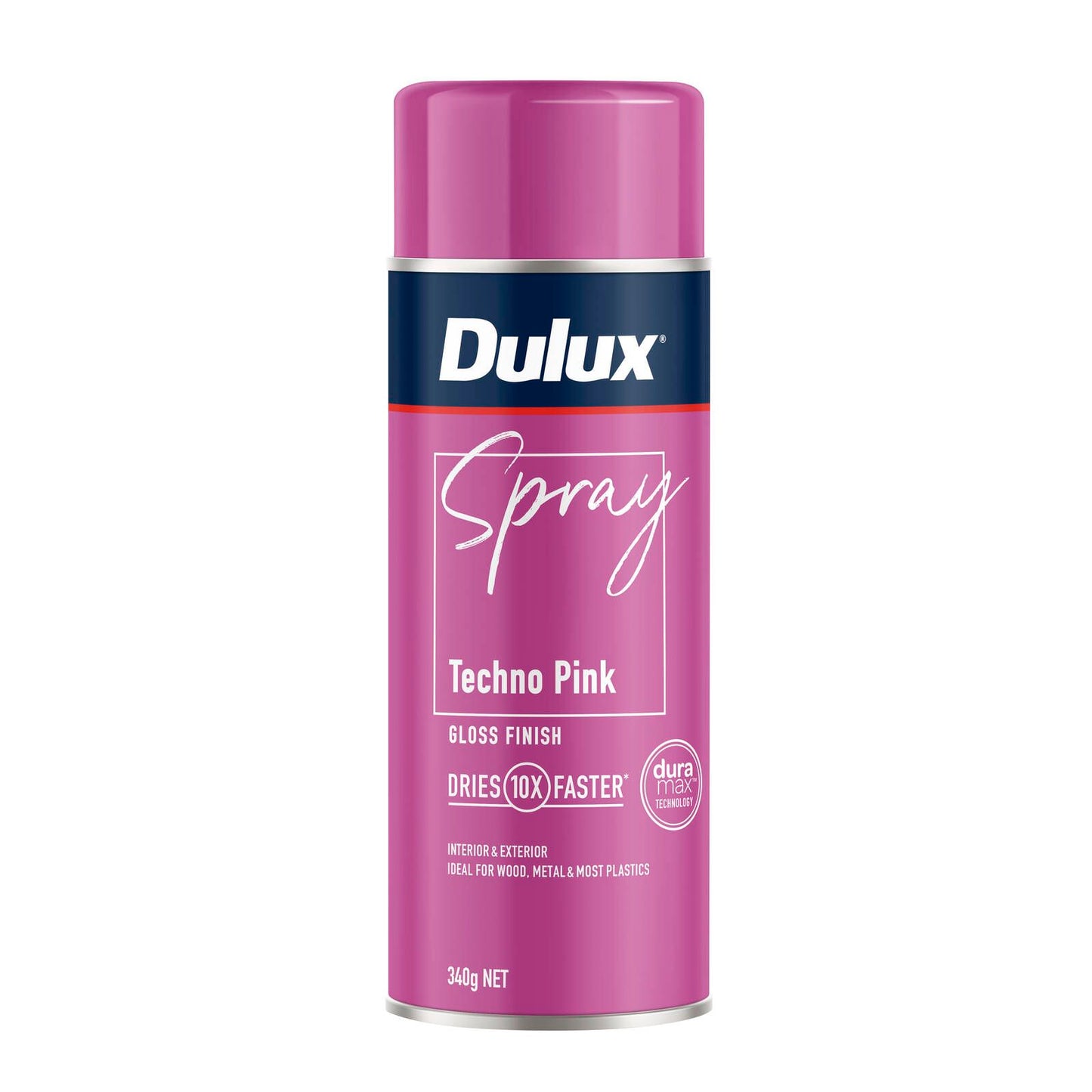 Dulux Spray Paint - 340g - Gloss Techno Pink