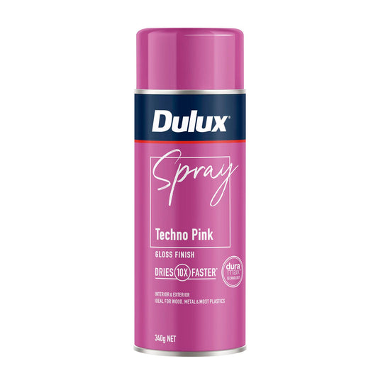 Dulux Spray Paint - 340g - Gloss Techno Pink