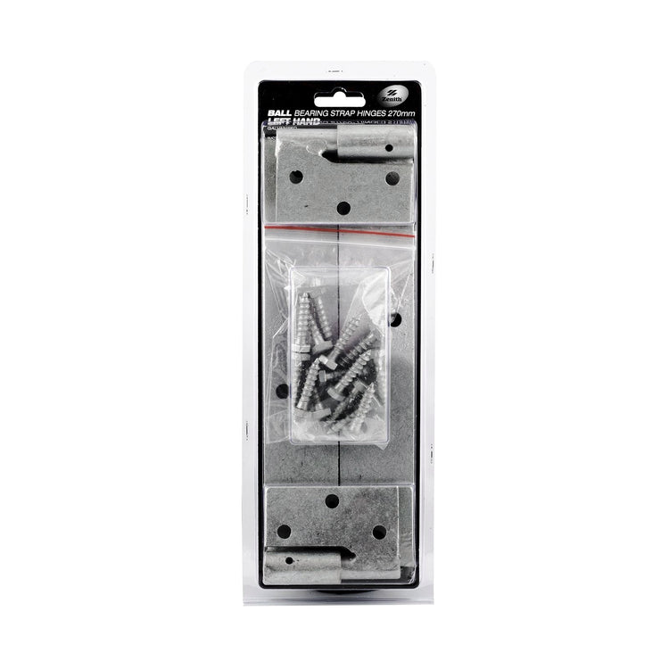 Zenith Galvanised Ball Bearing Gate Strap Hinge - 270mm - 2 Pack