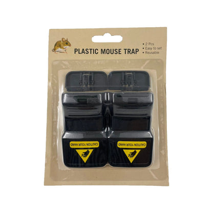 Plastic Mouse Trap - 48 x 100mm - 2 Pack