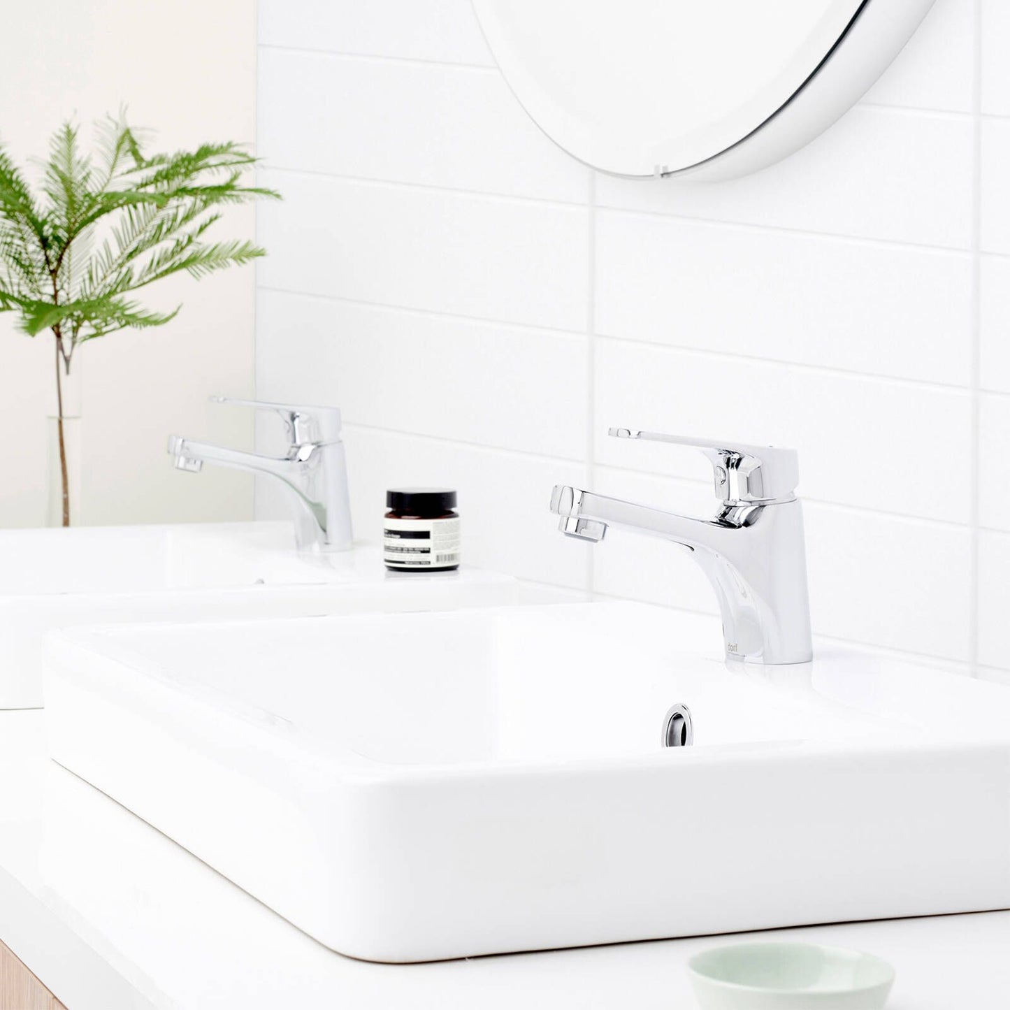 Dorf Chrome Lead Free Kip Basin Mixer - 44 x 118 x 130mm