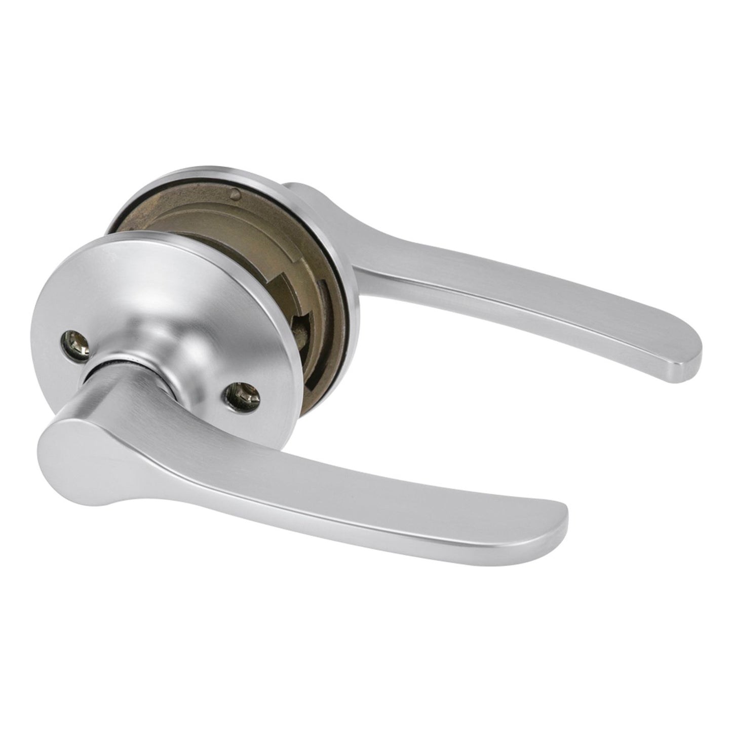 Lockwood Satin Chrome Passage Lever Set - 65mm