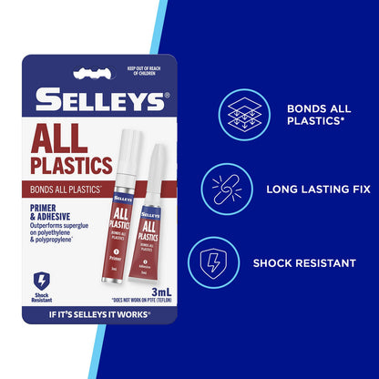 Selleys All Plastics Glue - 3ml
