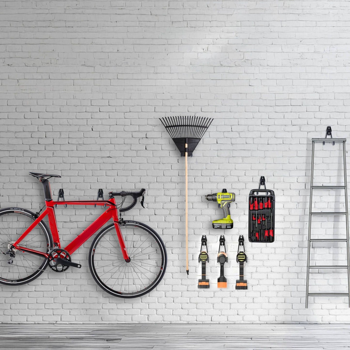 Everhang Small Garage U Hook - 45kg - 40 x 75 x 50mm - 4 Pack