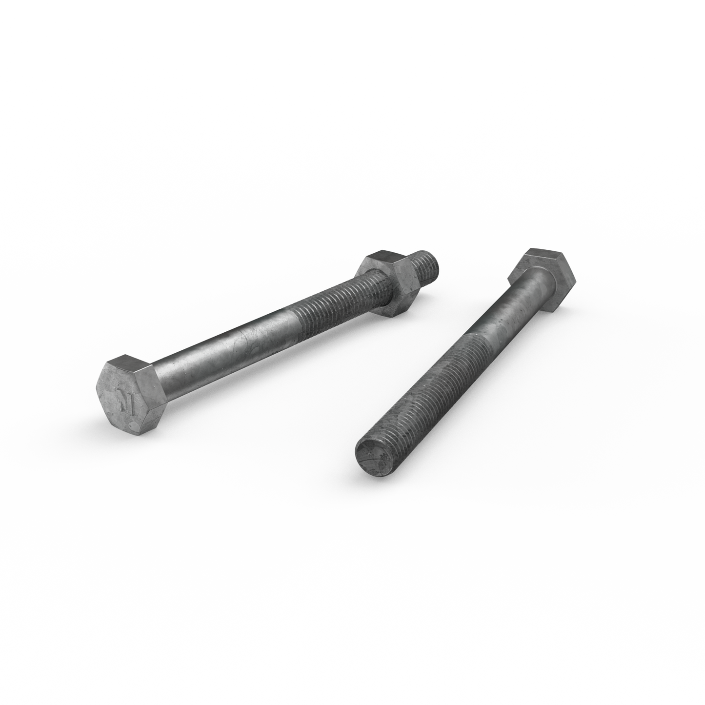 Zenith Hot Dip Galvanised Hex Head Bolts & Nuts - M10 x 110mm