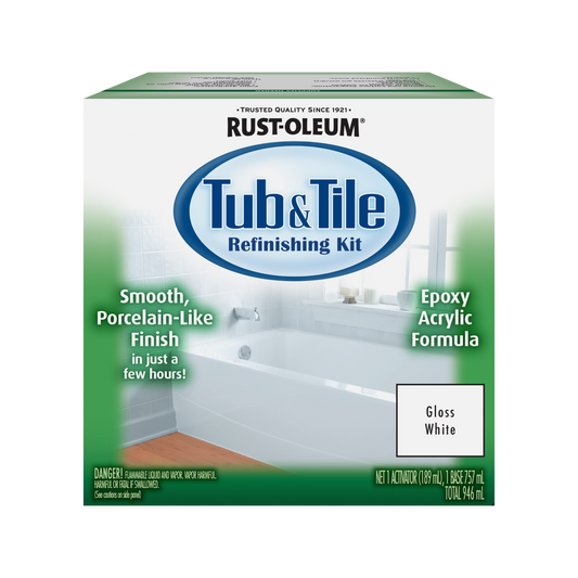 Rust Oleum Tub and Tile Refinishing Kit White Gloss 946ml