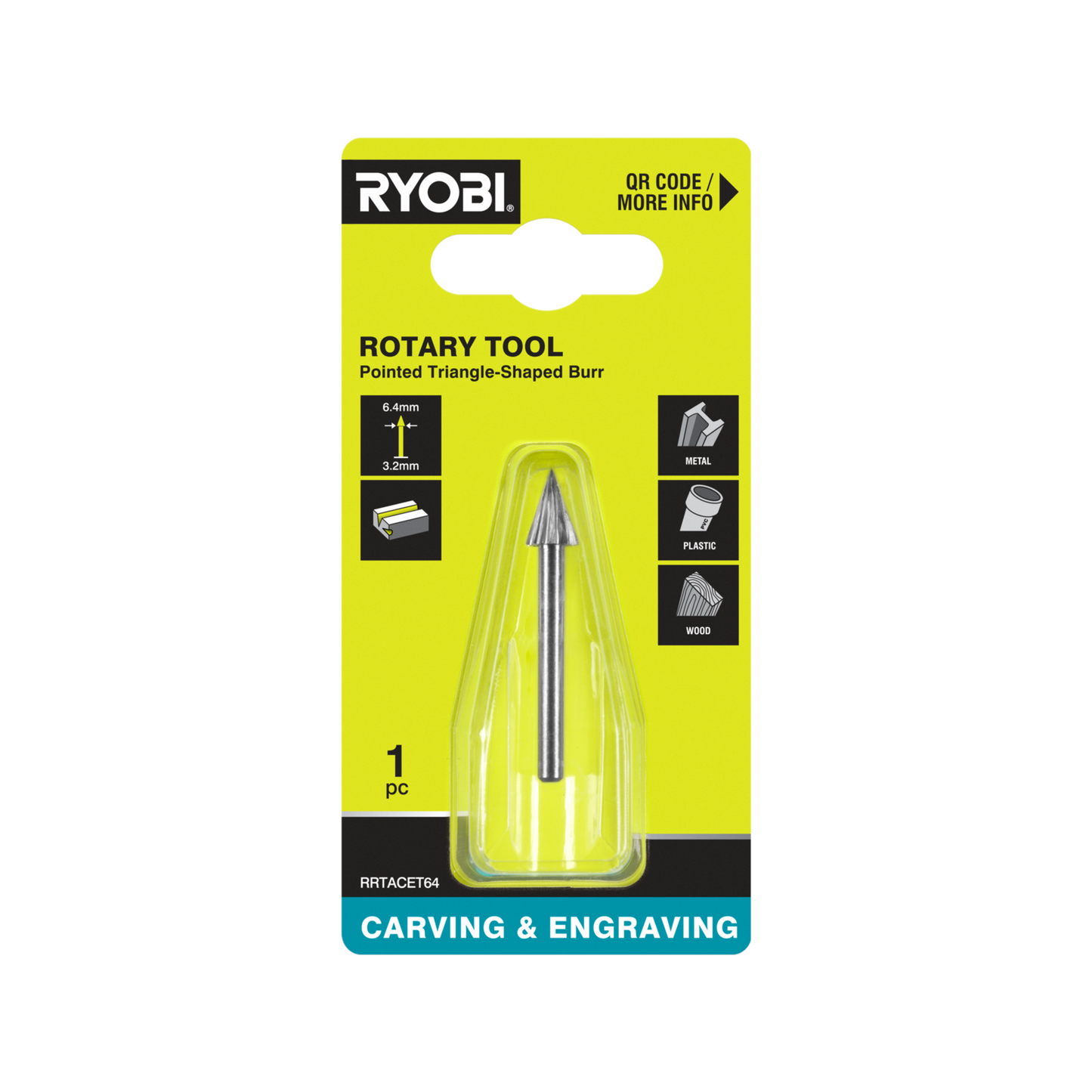 Ryobi Engraving Burr - 6.4mm