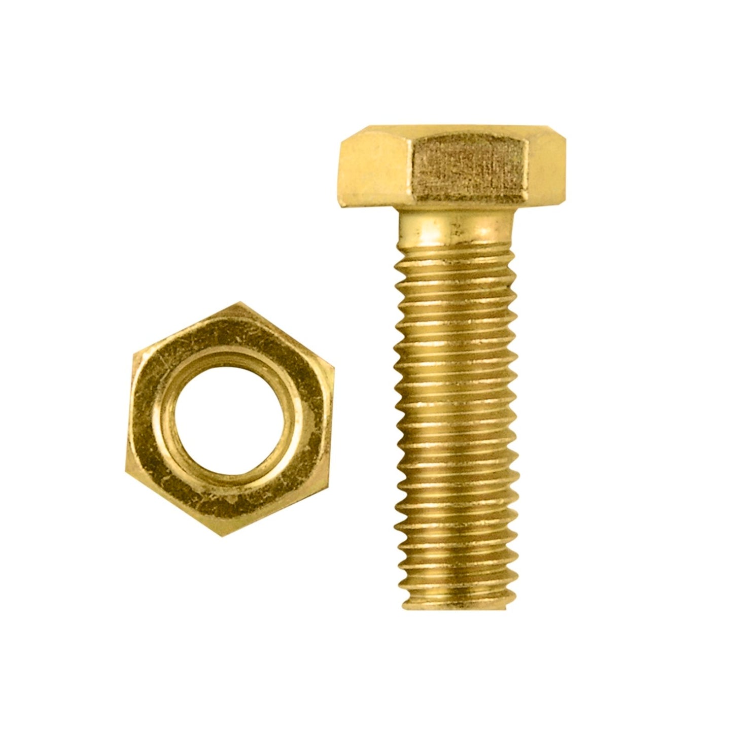 Pinnacle Hex Bolt and Nut - M8 x 25mm - Yellow - 4 Pack