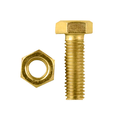 Pinnacle Hex Bolt and Nut - M8 x 25mm - Yellow - 4 Pack