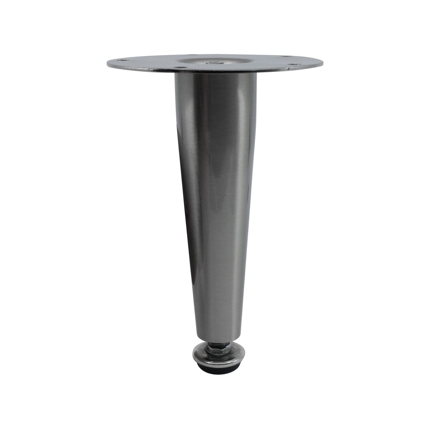 Adoored 150mm Brushed Nickel Tapered Metal Legs