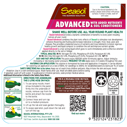 Seasol Advanced Health Tonic - 2L - 2 Pack