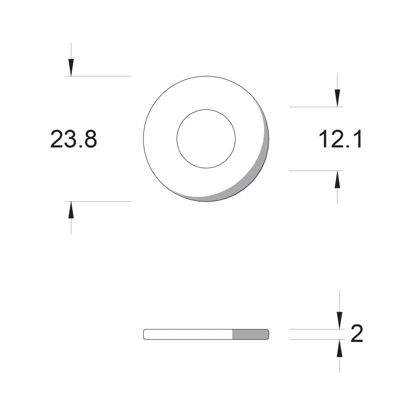 Zenith M10 Hot Dip Galvanised Flat Round Washers - 200 Pack