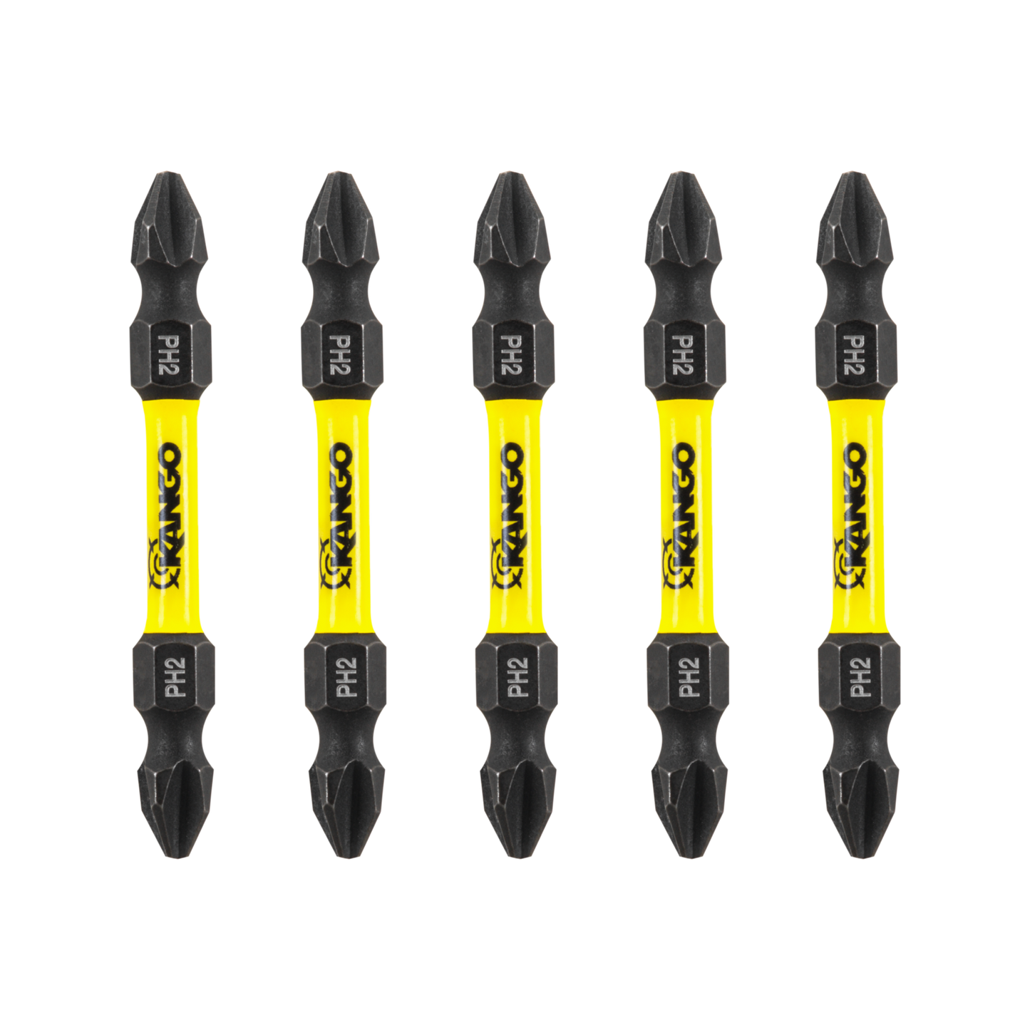 Kango Hypertorque Double Ended Impact Driver Bits - 5 Pack - 59mm PH2