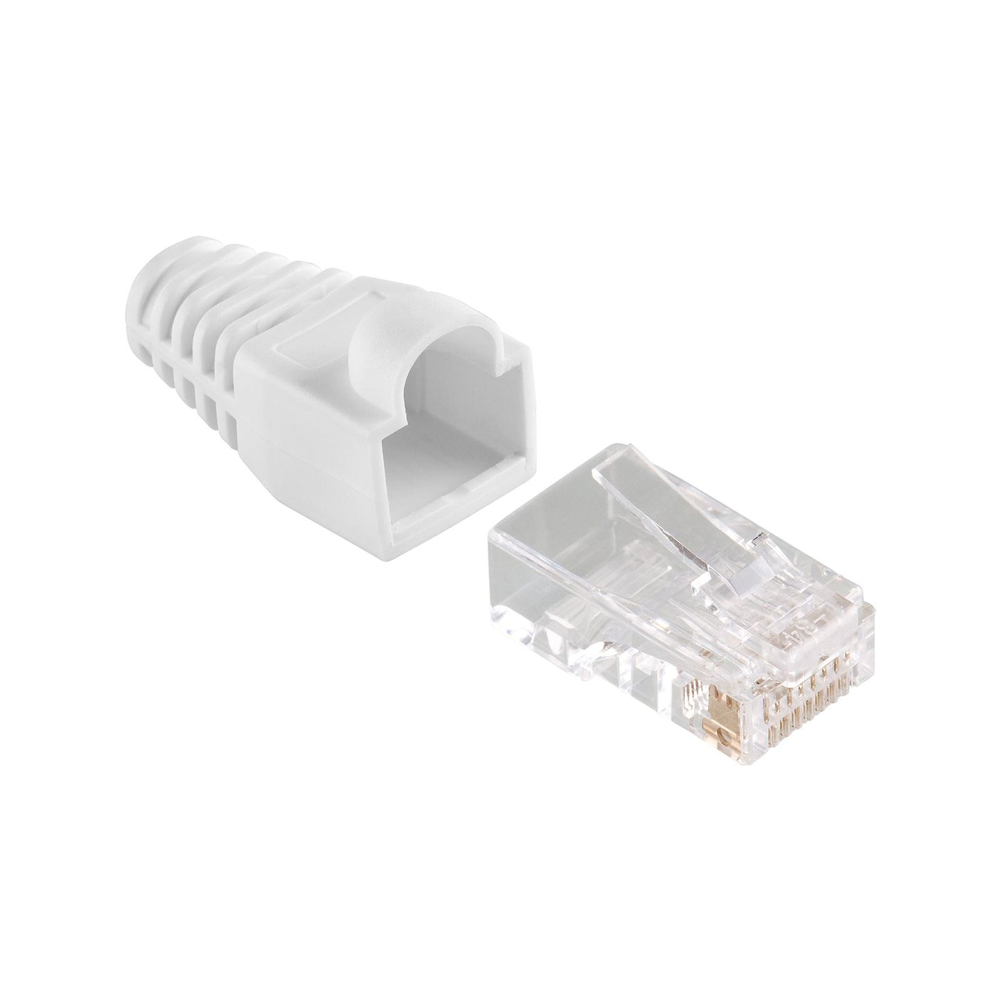 Antsig Cat6 RJ45 8P8C Plug with Boots - 10 x 7 x 20mm - 10 Pack