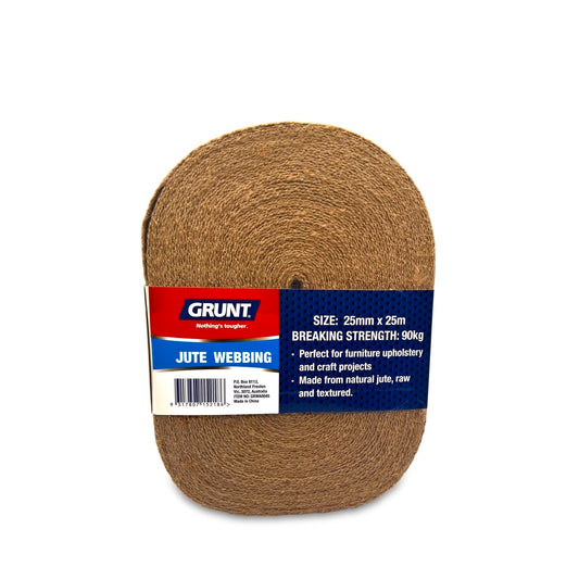Grunt Jute Webbing - 25mm x 25m