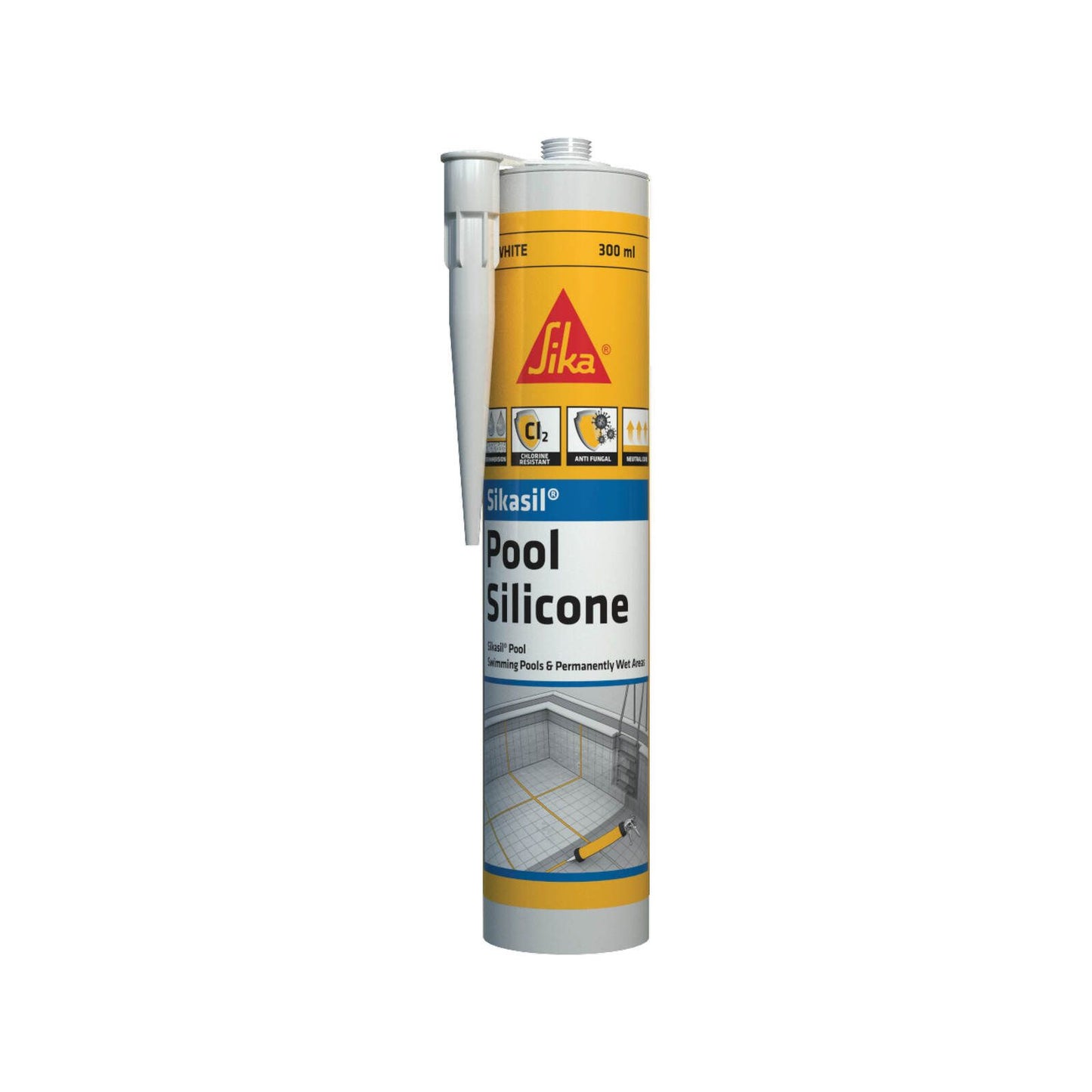 Sika White Silicone Sealant - 300ml