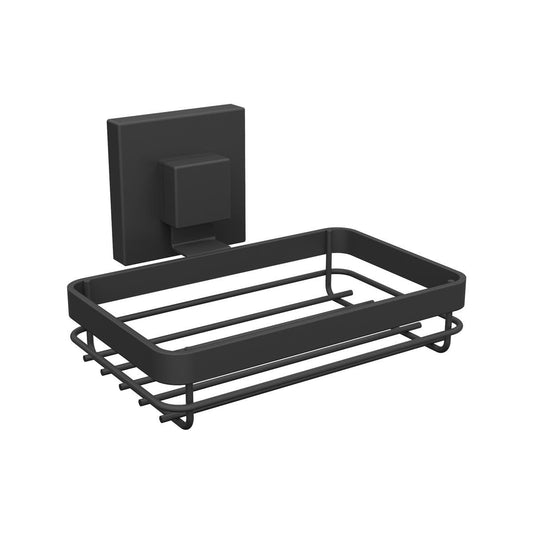 Fusion Loc 13kg Bathroom Suction Soap Dish - Black - Steel - Durable