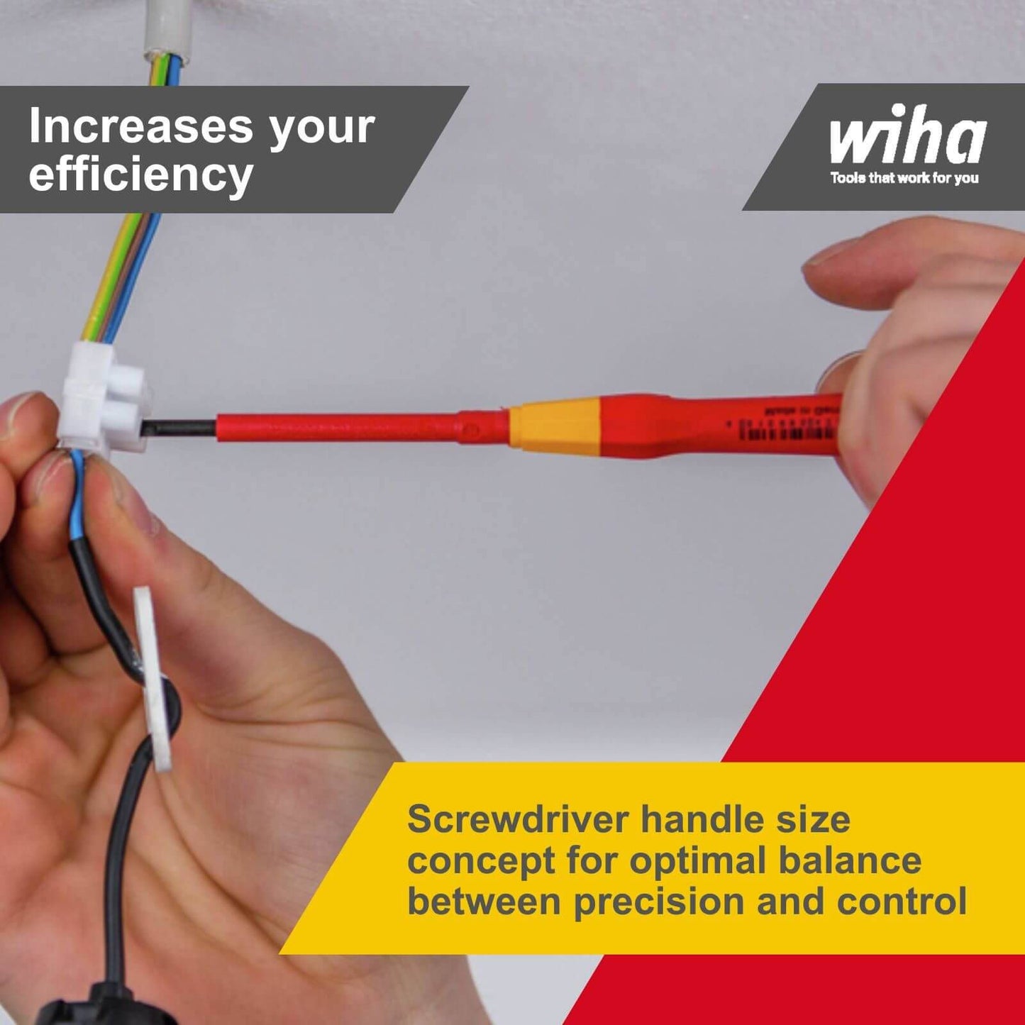 Wiha Precision Screwdriver - 2.5 x 65mm - Insulated
