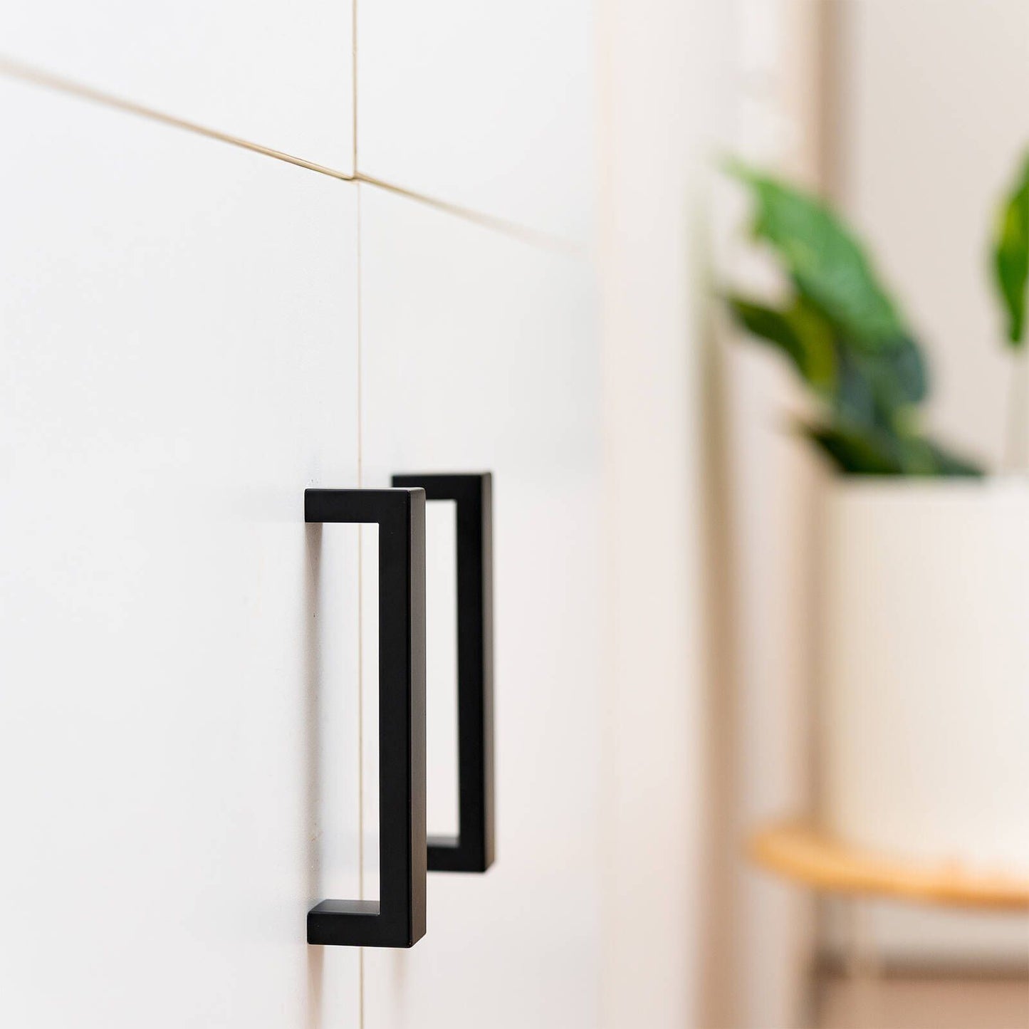 Taskmaster Hollow Rectangle Handle - 128mm - Black Matte