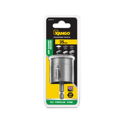 Kango Mini Diamond Pro Holesaw - 35mm - Braze-Bonded Diamonds - Fast Plug Removal