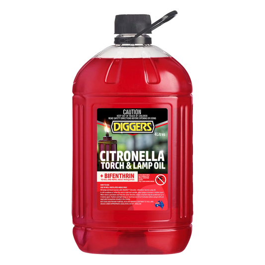 DIGGERS Citronella Torch And Lamp Oil +Bifenthrin - 4L