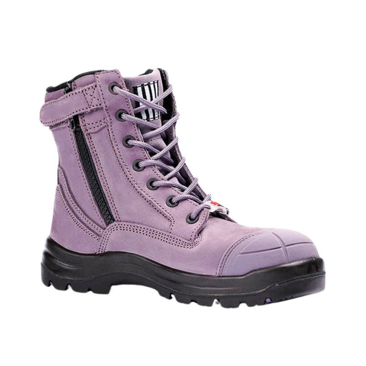 Shewear Achieves Purple Women's Safety Workboots - Size AU 8 / EU 39