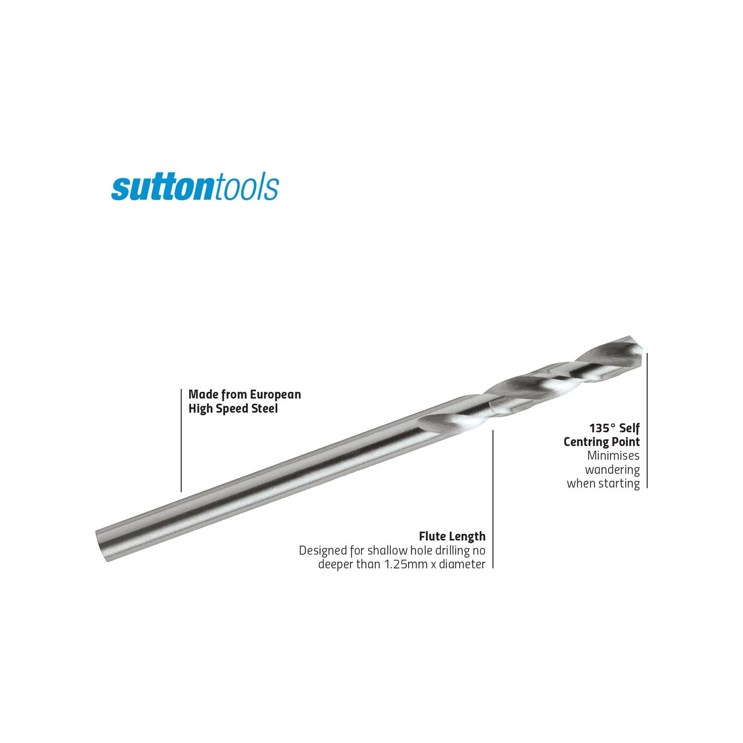 Sutton Tools Panel Drill Bit - 1/8"
