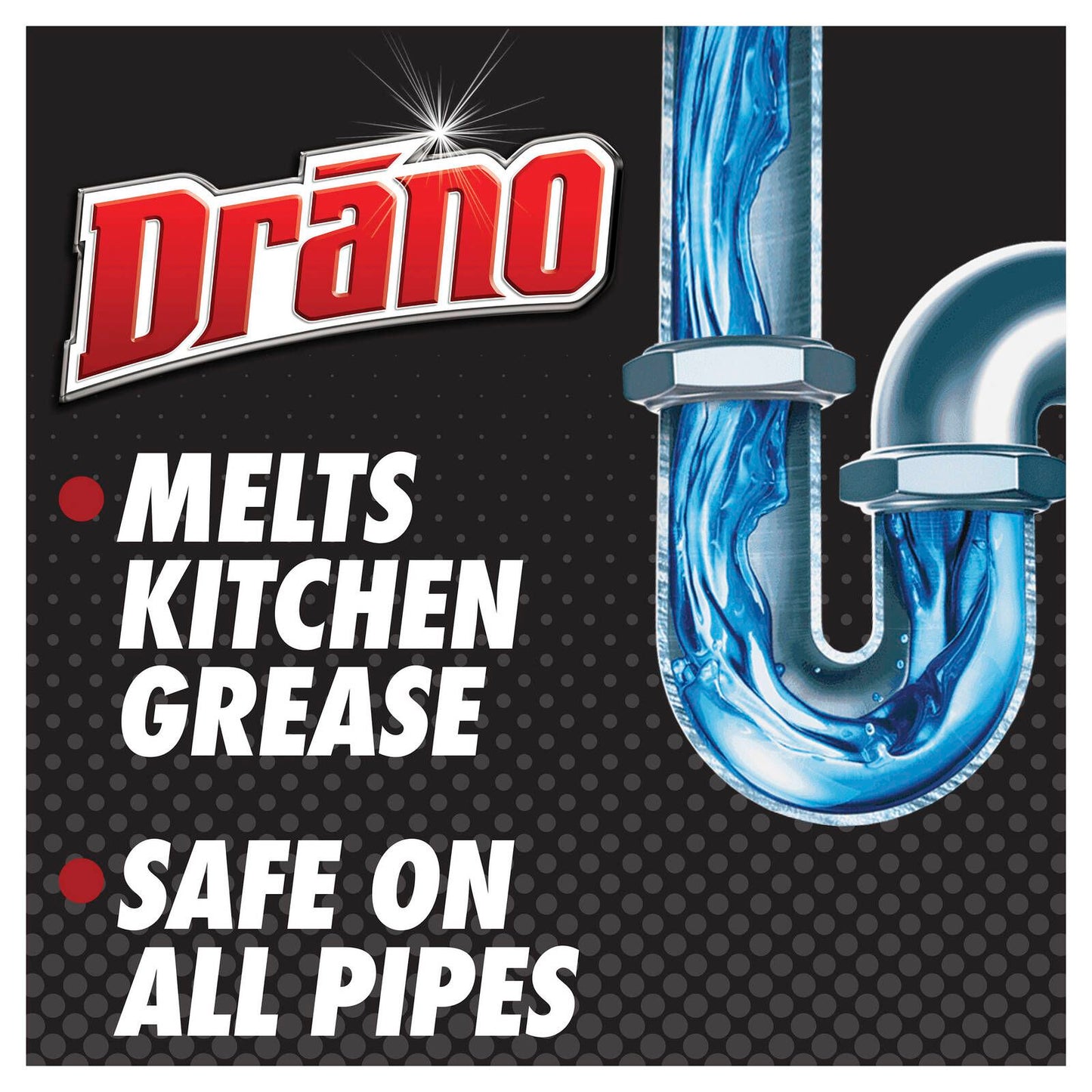 Drano Kitchen Drain Crystals - 500g