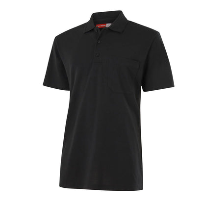 Hard Yakka Men's Short Sleeve Polo - L - Black