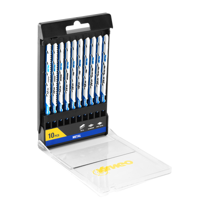 Kango Metal Jigsaw Blade Set - 10 Piece - 102 x 13 x 124mm