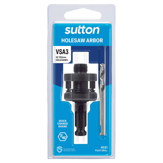 Sutton Tools Holesaw Arbor - 32-152mm