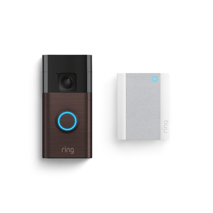 Ring Venetian Bronze Battery Video Doorbell with Chime
