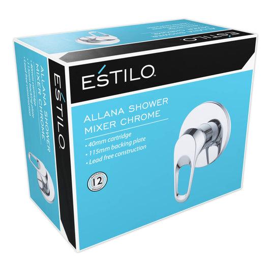 Estilo Allana 40mm Chrome Lever Shower Mixer