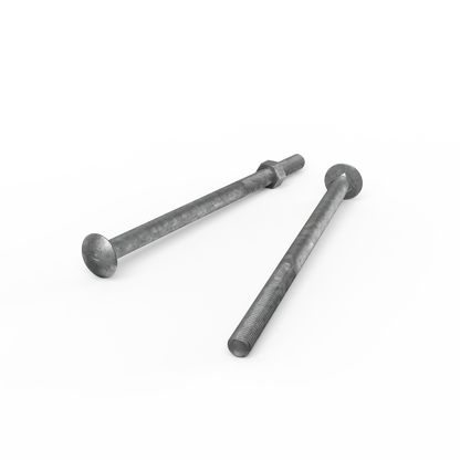 Zenith Hot Dip Galvanised Cup Head Bolts & Nuts - M12 x 220mm - 12 Pack