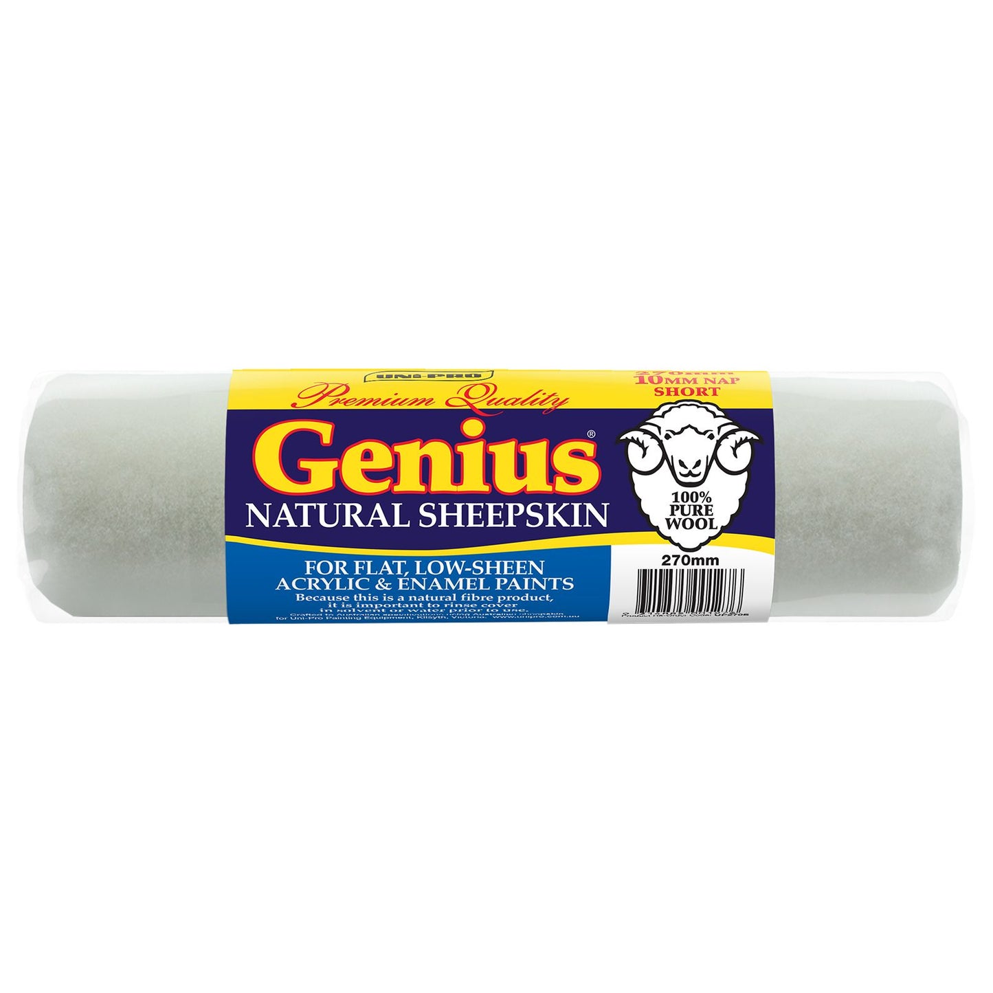 Uni Pro Genius Sheepskin Roller Cover - 270mm - 10mm Nap