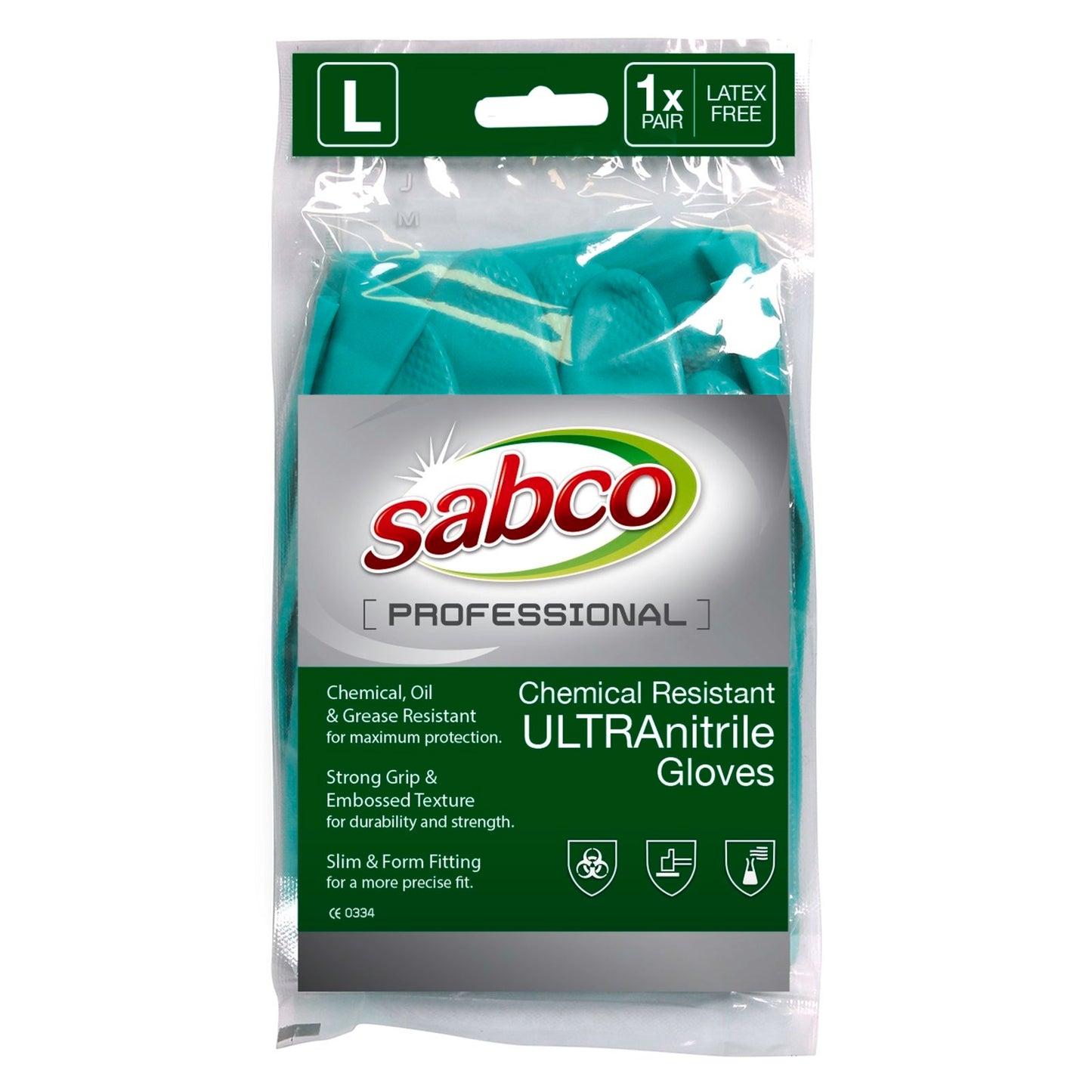 Sabco Chemical Resistant Gloves - Large