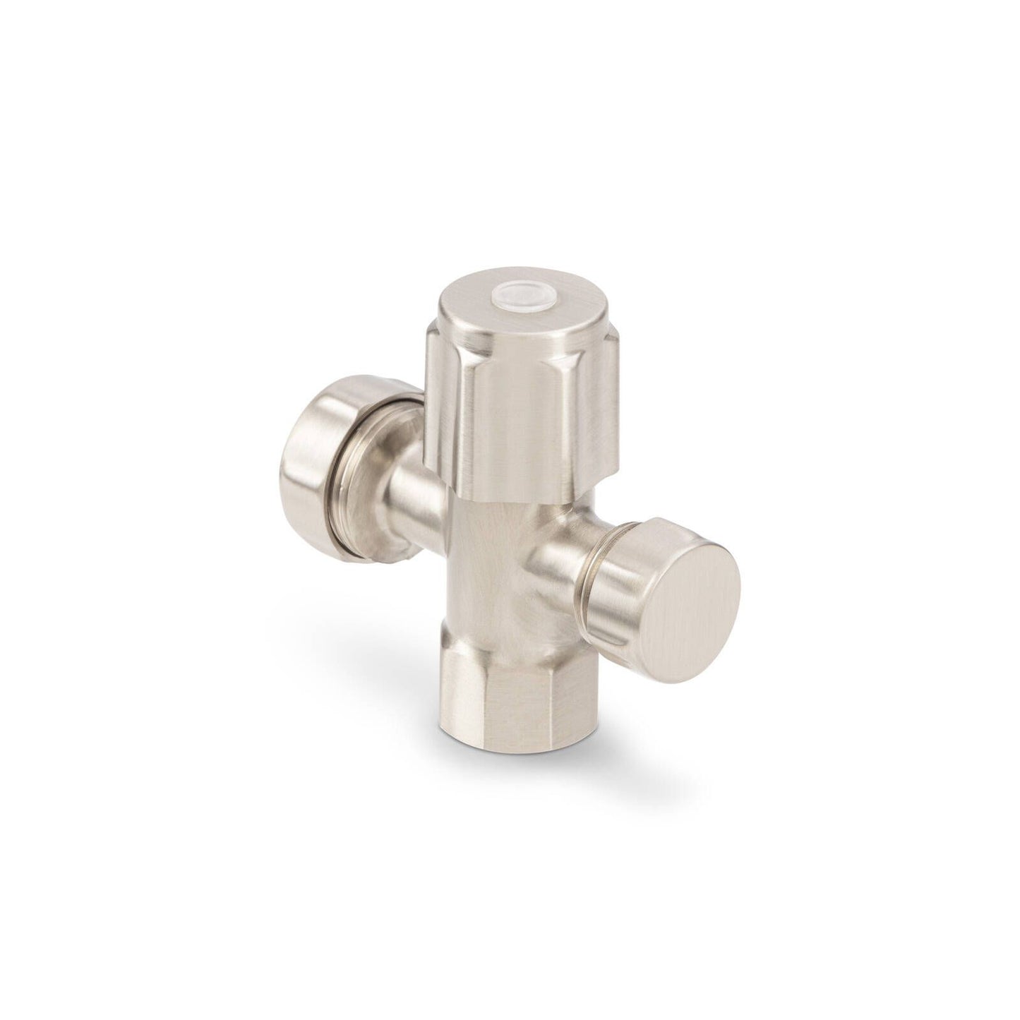 Brasshards 2 Way Under Sink Valve - 20mm x 15mm - Brushed Nickel