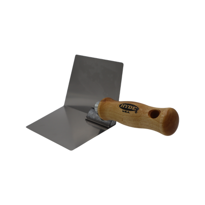 Hyde Plasterboard Inside Corner Tool - 4 Inch Stainless Steel - Durable