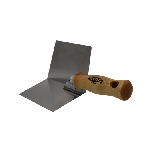 Hyde Plasterboard Inside Corner Tool - 4 Inch Stainless Steel - Durable