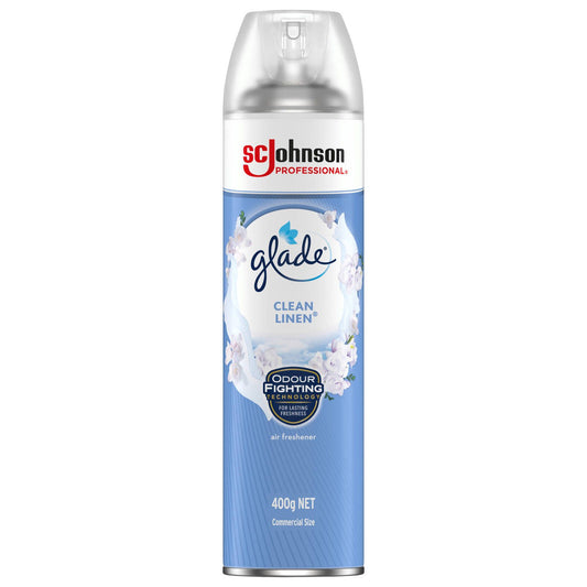 Glade Clean Linen Air Freshener Aerosol - 400g