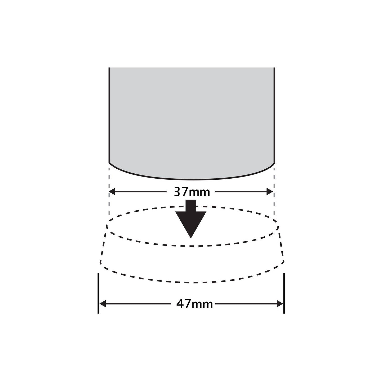 Surface Gard Castor Cup - 37mm - White - 4 Pack
