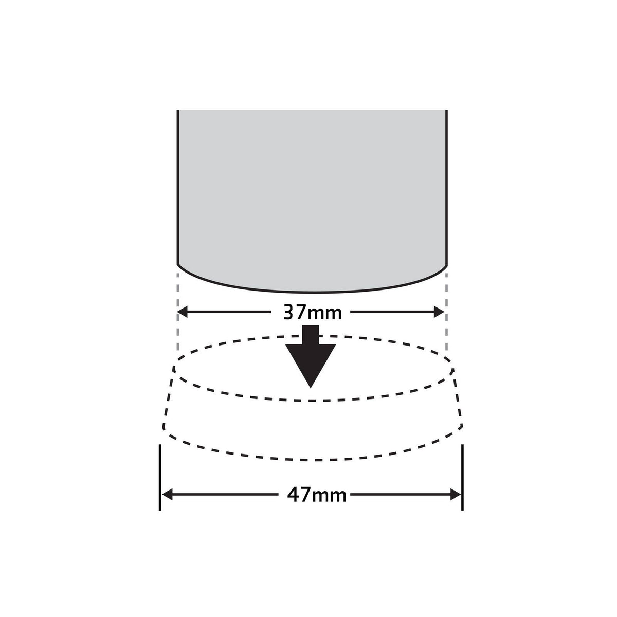 Surface Gard White Castor Cup 37mm 4 Pack