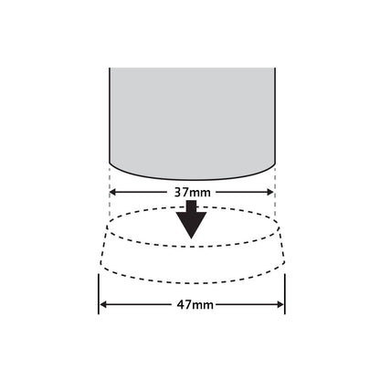 Surface Gard Castor Cup - 37mm - White - 4 Pack