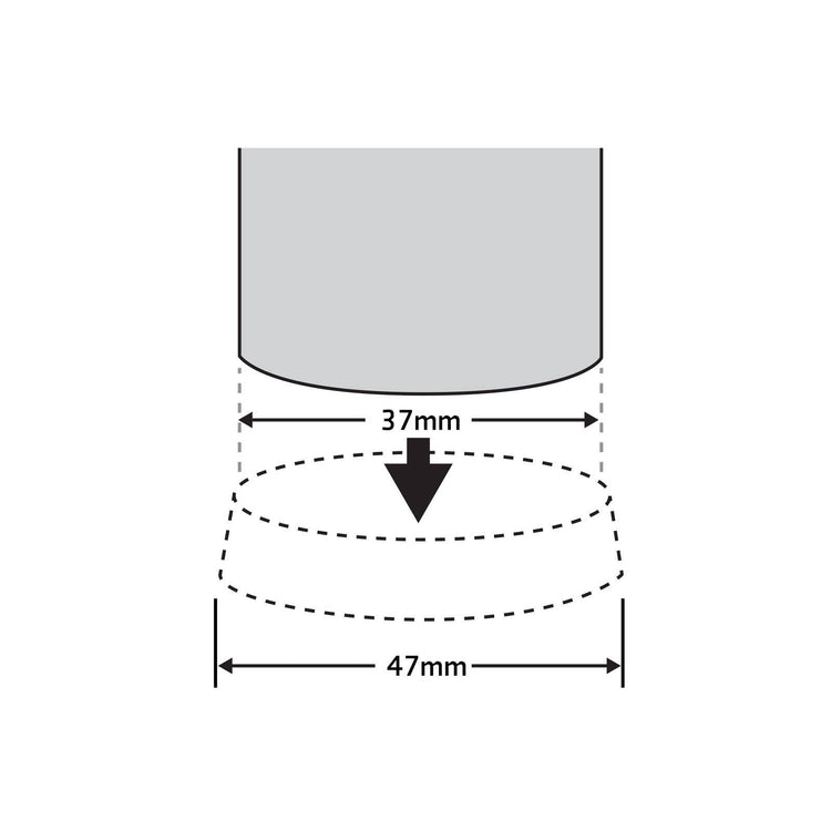 Surface Gard White Castor Cup 37mm 4 Pack