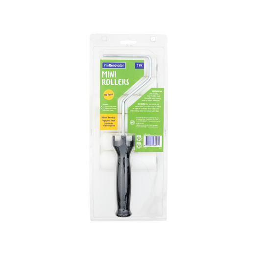 Prorenovator Mini Roller Foam Set - 100mm - 9mm - 7 Pack