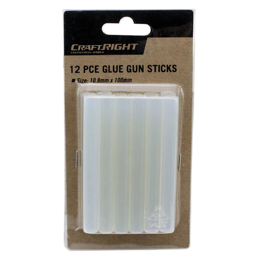 Craftright Glue Stick - 10.8mm x 100mm - 12 Pack