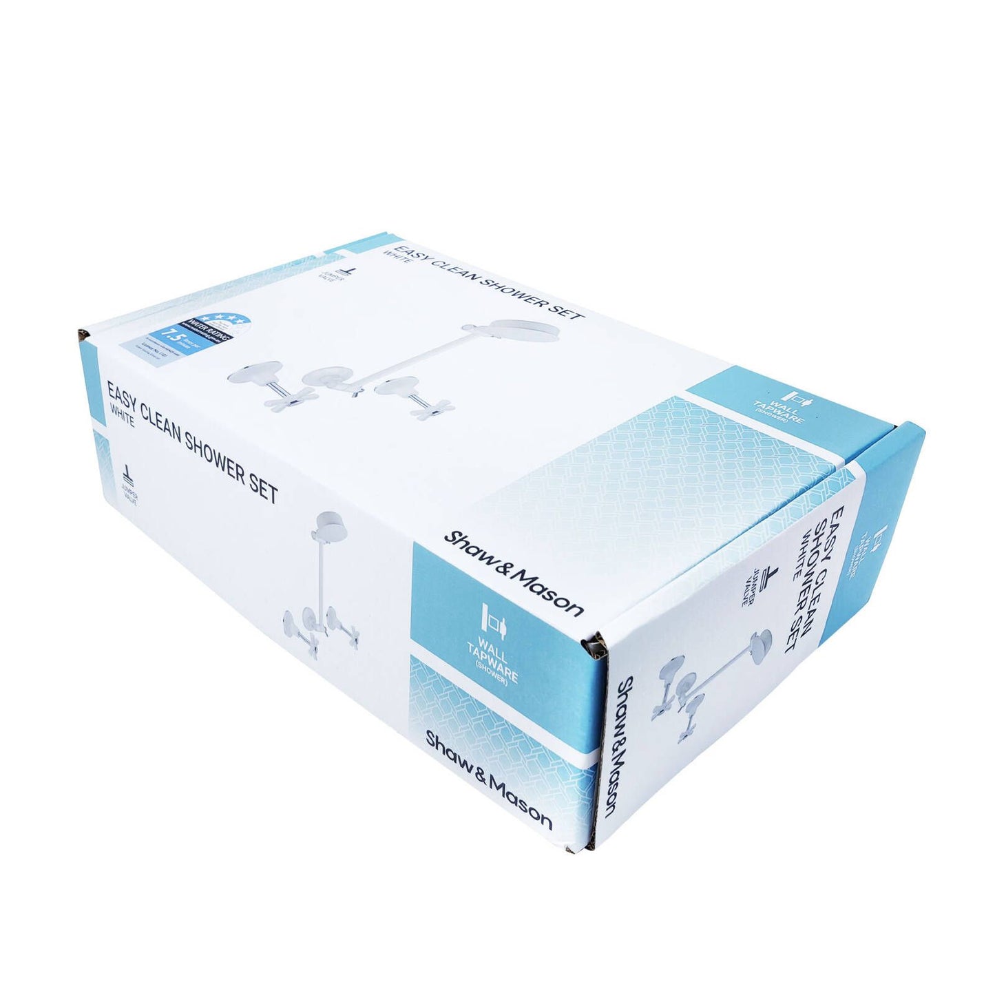 Shaw Mason Shower Set - 4 Star - 7.5L/min - White