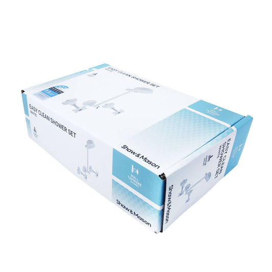 Shaw Mason Shower Set - 4 Star - 7.5L/min - White