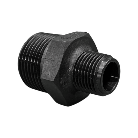 GD Watermark Poly Irrigation Reducing Nipple - 1 x 3/4 Inch