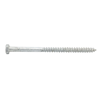 Zenith Hot Dip Galvanised Hex Head Coach Screws - M6 x 100mm - 25 Pack